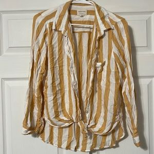 Women's Striped Button Up